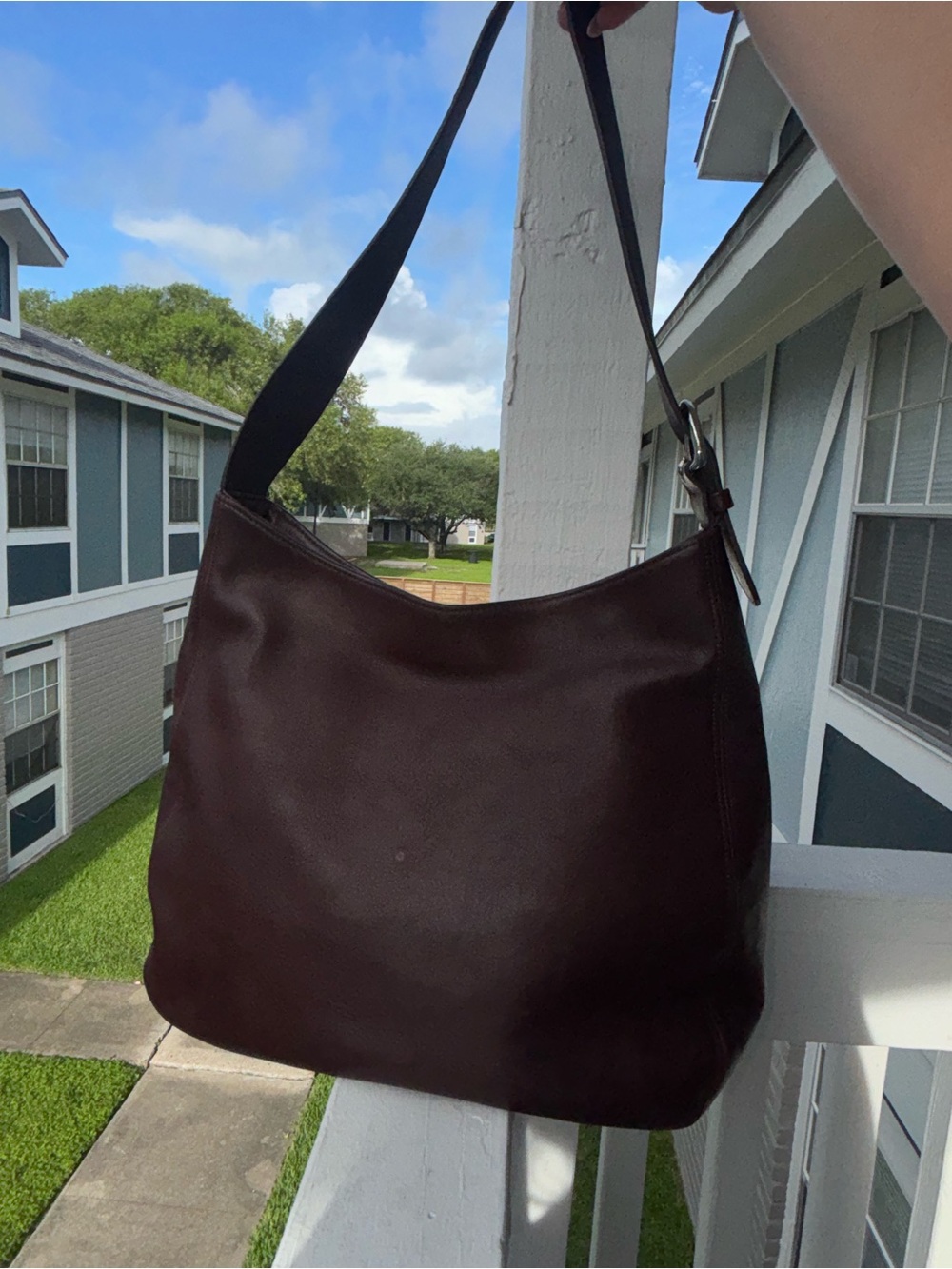Vintage Coach Soho Leather Hobo Bag in Mahogany Brown